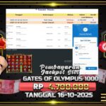 BUKTI JACKPOT SLOT GATES OF OLYMPUS 1000 TERPERCAYA DI INDONESIA TGL 16-10-2025