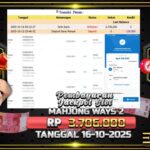 BUKTI JACKPOT SLOT MAHJONG WAYS  2 TERPERCAYA DI INDONESIA TGL 16-10-2025