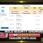 BUKTI JACKPOT SLOT WILD BOUNTY SHOWDOWN TERPERCAYA DI INDONESIA TGL 28-11-2025