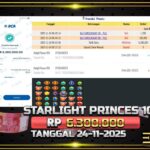 BUKTI JACKPOT SLOT STARLIGHT PRINCES 1000 TERPERCAYA DI INDONESIA TGL 24-11-2025