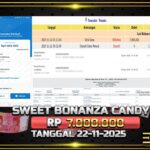 BUKTI JACKPOT SWEET BONANZA CANDYLAND TERPERCAYA DI INDONESIA TGL 22-11-2025