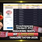 BUKTI JACKPOT SLOT MAHJONG WAYS TERPERCAYA DI INDONESIA TGL 04-05-2026